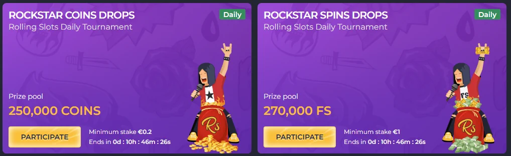 Rolling Slots Turniere